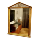 Miroir néoclassique sculpté, italie, années 1950