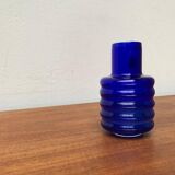 Glass vase from the GDR, mid-century from Veb Glaswerk Harz Derenburg, 1960s.