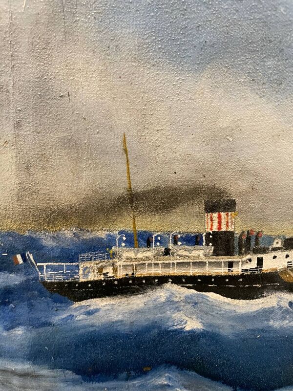 Paysage marin, bateau Atlantique 1927