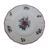 Assiette à dessert en faïence de Sarreguemines modèle Agreste diam 21 cm