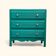 Art Deco emerald green chest of drawers