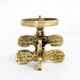 Brutalist bronze candle holder by Guiseppe Gallo 1960