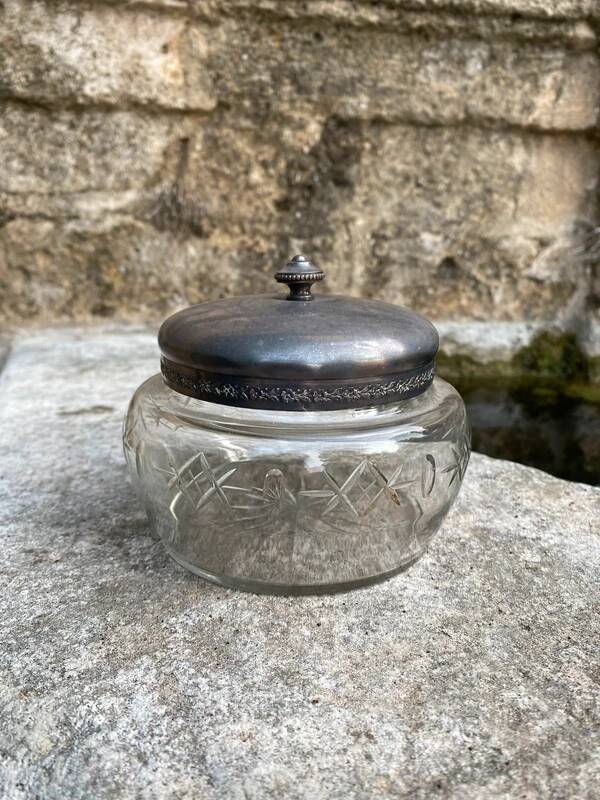 Bonbonnière cristal et argent