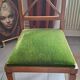 6 Chaises bois assise velours vert