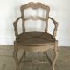 Lot of six painted and moulded wooden Provençal armchairs