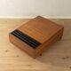 Elegant 1960s walnut veneer coffee table