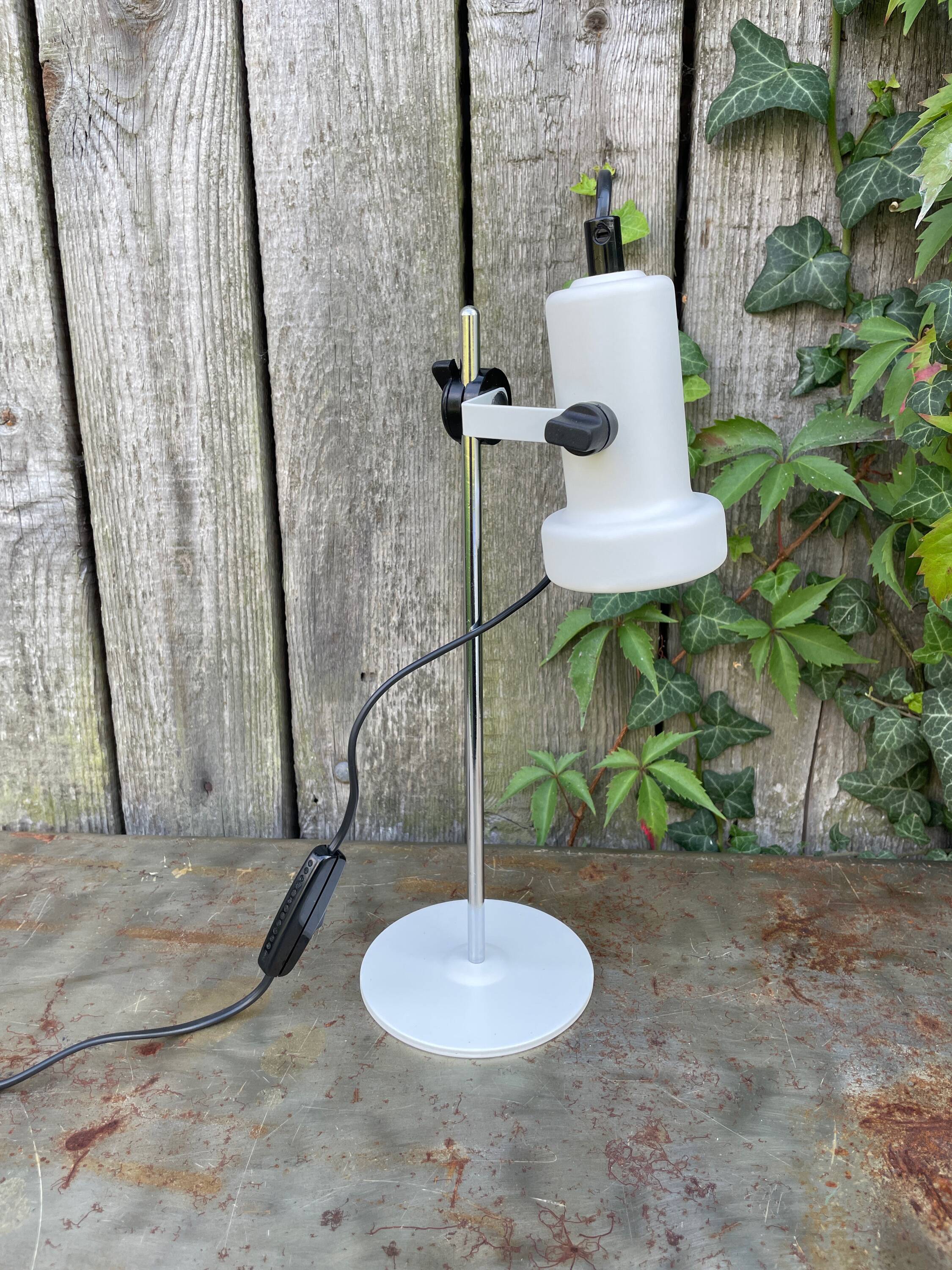 White desk lamp from, 1970s