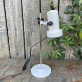 Lampe de bureau blanche, années 1970