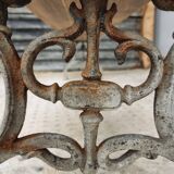 Old garden bench, park bench cast iron with hardwood 170 cm