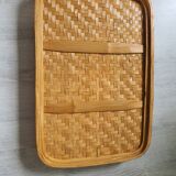 Old wood top, golden and wicker flower work