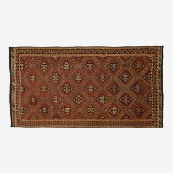 Anatolian handmade kilim rug 302 cm x 161 cm