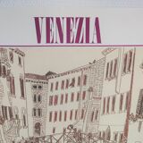Original poster exhibition Venezia Henri Landier Paris 1988