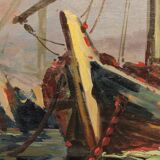 Marine painting by Guy Le Florentin - Notre-Dame de la Garde, Marseille