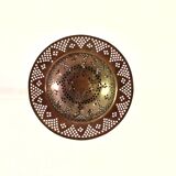 Perforated gilded metal lantern