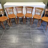 6 Baumann bistro chairs, 1960s