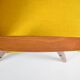 Czech original armchair TON, type 6950, 1960s, yellow, restored