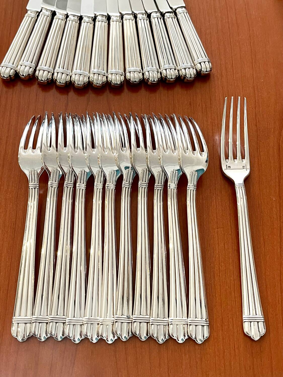 Christofle Aria, 48-piece flatware set, very good condition