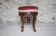 Victorian style stool, wooden and pink velvet stool, piano stool