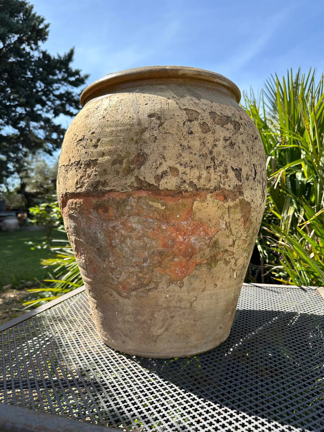 Terracotta pottery jar