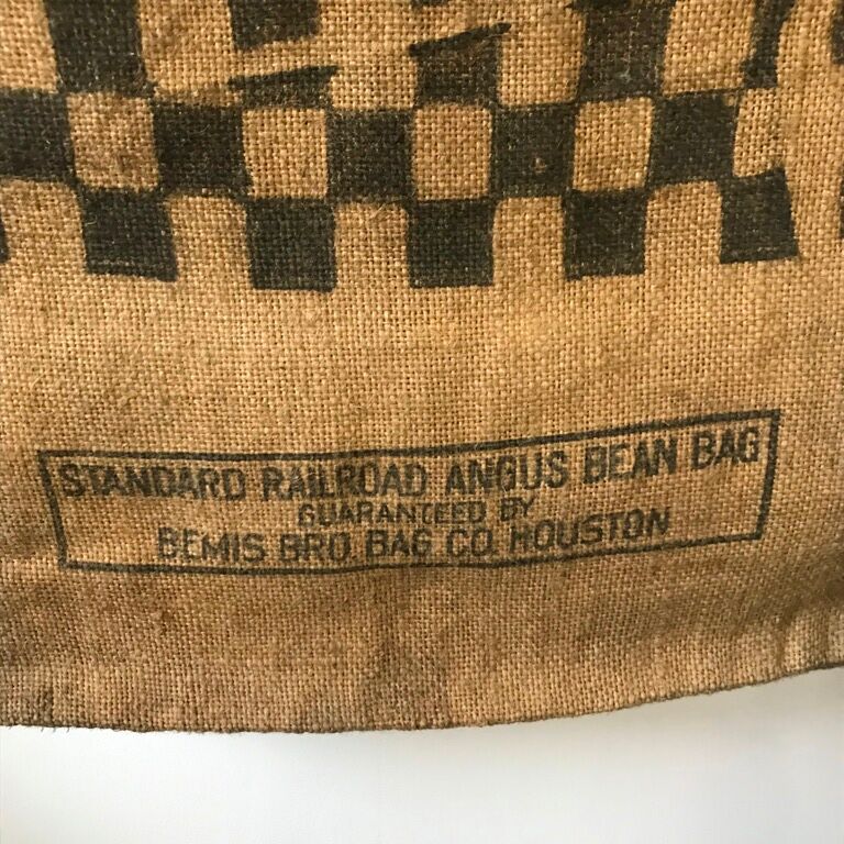 Authentic and old burlap bag