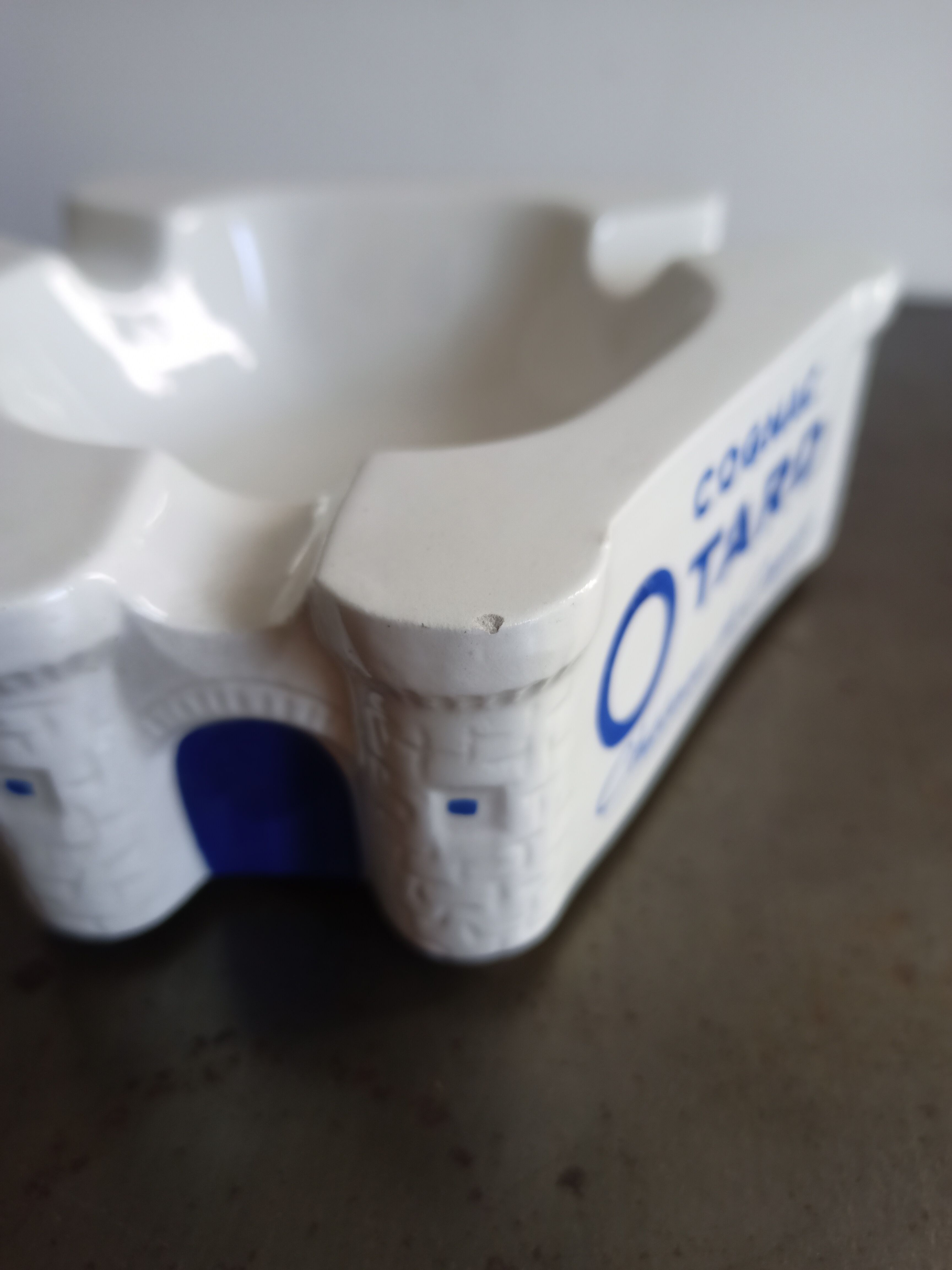 Cognac Otard ceramic advertising counter ashtray