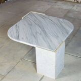Eye-shaped marble coffee table 1970