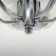 Mid-century glass & chrome chandelier, 1970's