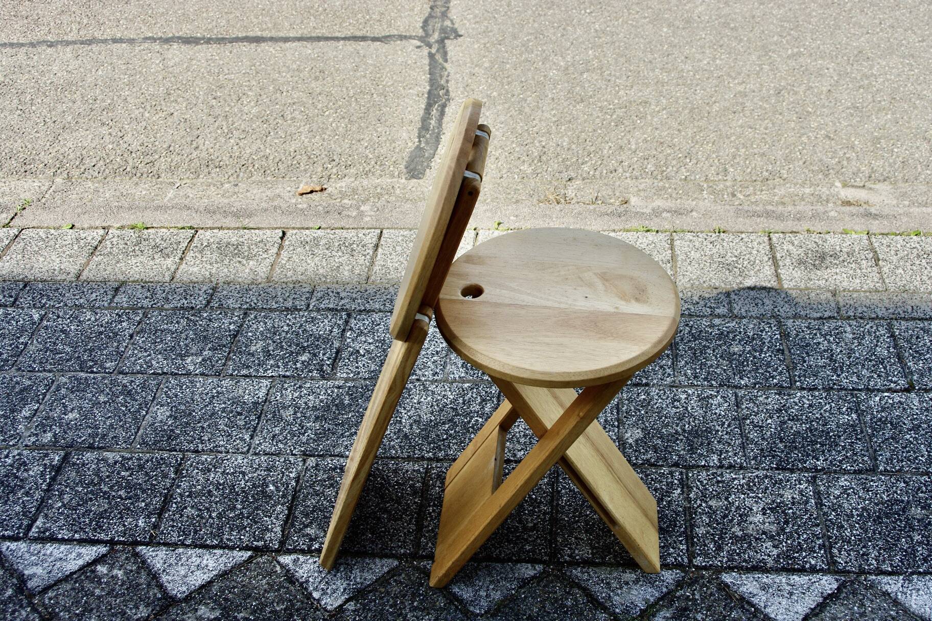 Pair of vintage folding stools