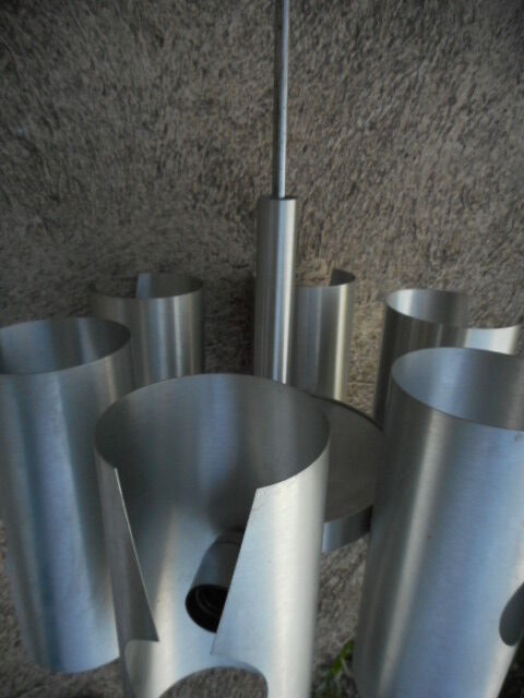 6-light aluminum chandelier