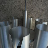 6-light aluminum chandelier