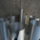 6-light aluminum chandelier