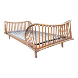 Vintage rattan bed