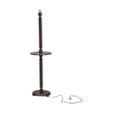 French art deco turned oak floor  lamp