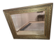 Miroir étain vintage cadre doré