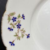 Oval-shaped dish in Limoges porcelain decorated with barbels Louis XV style