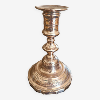 Louis XIV chiseled candle holder