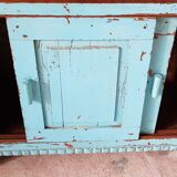 Library in teak and metal