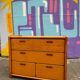 Commode vintage en pin, années 80