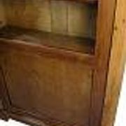 Antique display cabinet with adjustable shelves - Mahogany - Hand polished - 1920s