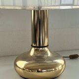 Italian metal table lamp with perspex lampshade, 1970s