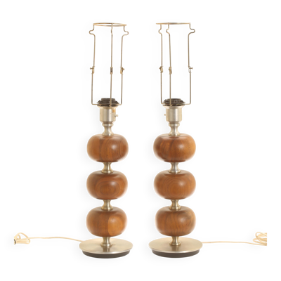 Paire de lampes de bureau Henrik Blomqvist par Ab Stilarmatur, Tranas, Suède, 1960