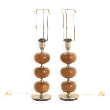 Paire de lampes de bureau Henrik Blomqvist par Ab Stilarmatur, Tranas, Suède, 1960