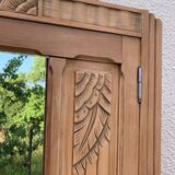 Parisian wardrobe art deco wood brut