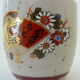 Far Eastern porcelain sake service consisting of a carafon and six cups