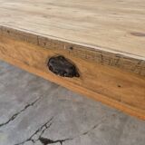 Old rustic farmhouse store table 2 drawers -2m22