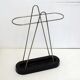 Modernist umbrella stand, Bauhaus style, in metal