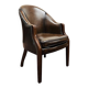 Chaise de bureau Chesterfield marron