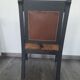 Fauteuil de caractère en bois noir et peau de bête #CHMR