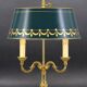 Bronze Bouillotte Lamp in Louis XVI Style with Two Lights "Lucien Gau"
