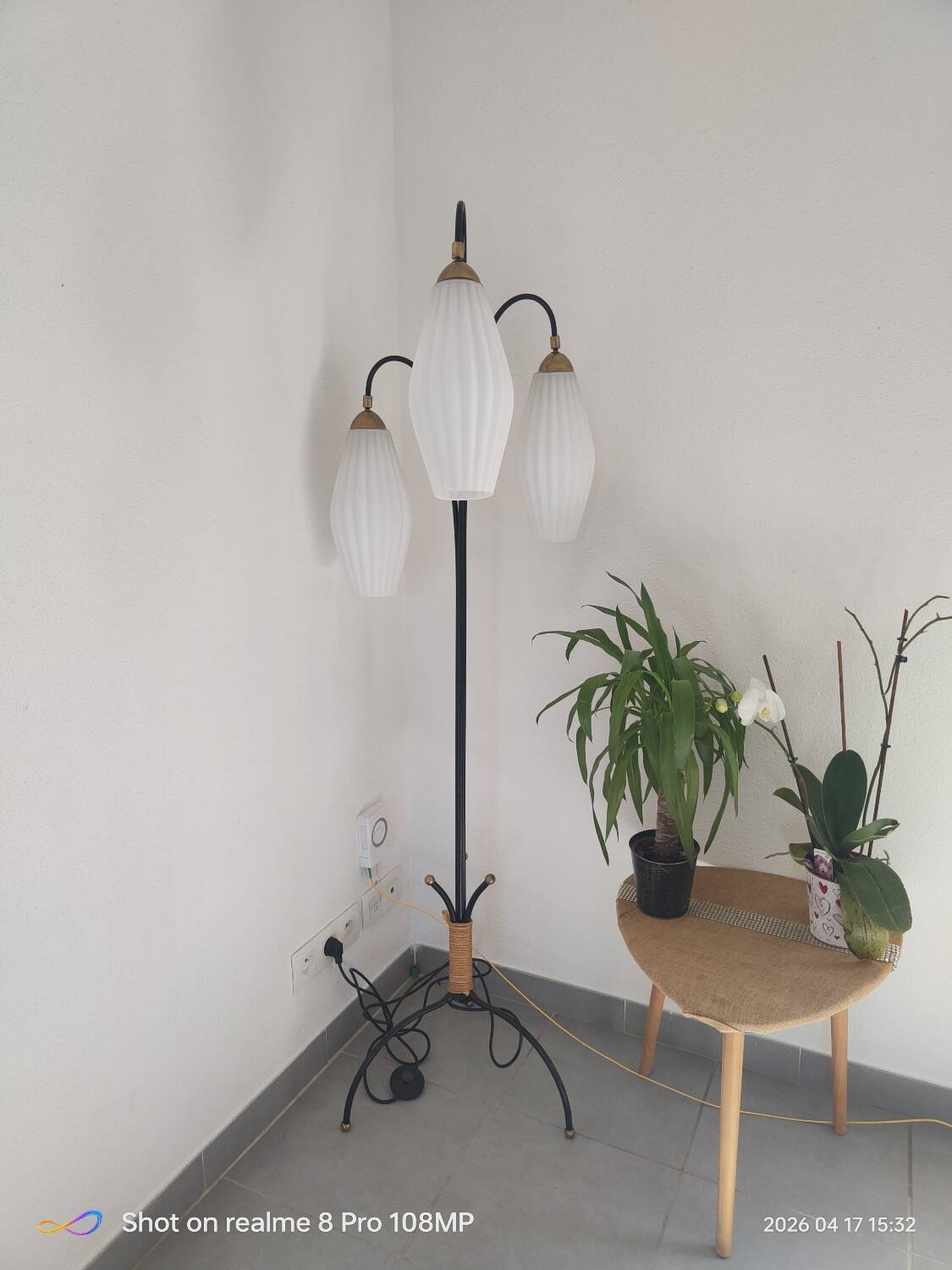 Lampadaire lunel 1960 vintage